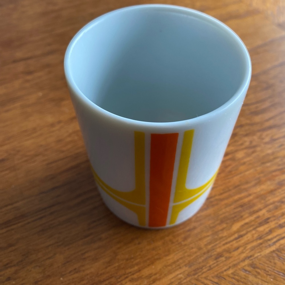 SOLD! Vintage Op Art Panton Vase Glass 1970s